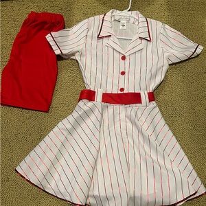 Chasing fireflies family baseball costume set.  Womens dress, 1 boy, 2 men’s